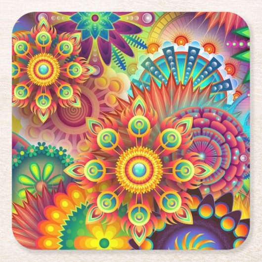 Paper Coaster Rechteckiger Pappuntersetzer (Vorderseite)