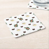 Paper Coaster Rechteckiger Pappuntersetzer (angewinkelt)