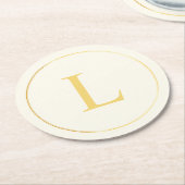 Paper Coaster Runder Pappuntersetzer (Angewinkelt)