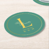 Paper Coaster Runder Pappuntersetzer (Angewinkelt)