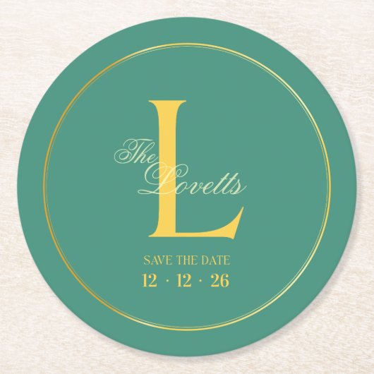 Paper Coaster Runder Pappuntersetzer (Vorderseite)