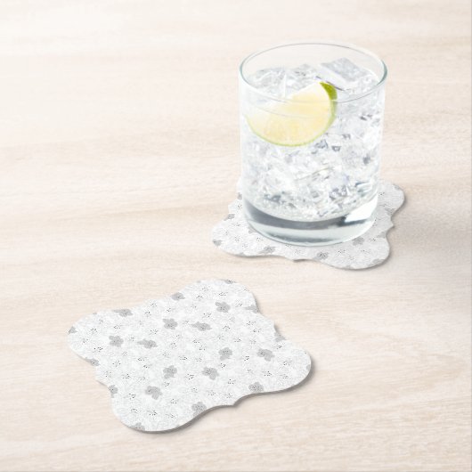 Paper Coasters | Elegante Blumen | Hochzeitsdekora Untersetzer (Vor Ort)
