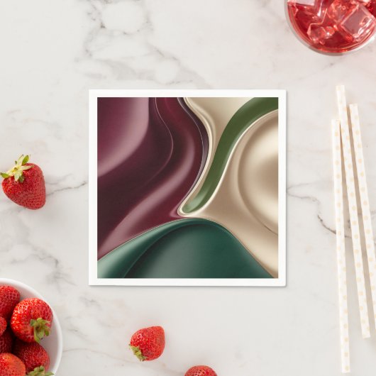 Paper cocktail napkin in stylish graphic serviette (Beispiel)