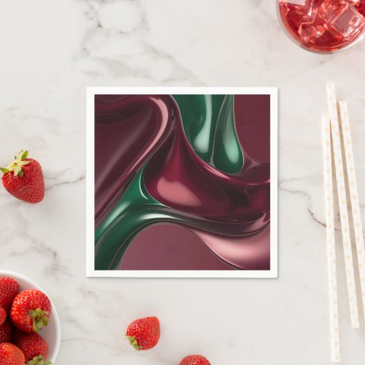 Paper cocktail napkin in stylish graphic serviette (Beispiel)