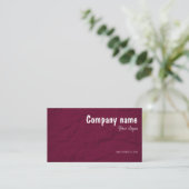 Paper Creative Studios burgundy QR Business Card Visitenkarte (Stehend Vorderseite)