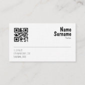 Paper Creative Studios burgundy QR Business Card Visitenkarte (Rückseite)