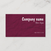 Paper Creative Studios burgundy QR Business Card Visitenkarte (Vorderseite)