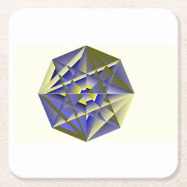 Paper Crystal Coaster Rechteckiger Pappuntersetzer