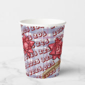Paper Cup 2025 Gold Bows Pappbecher (Rechts)