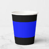 Paper Cup Black Blue Happy Neujahr 2025 Pappbecher (Rückseite)