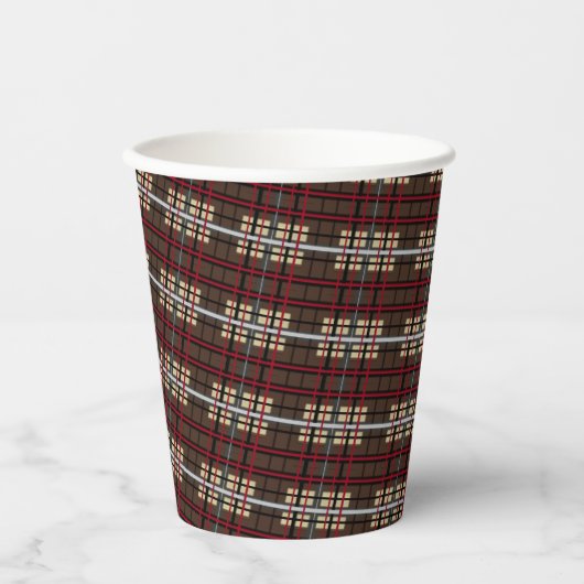 Paper Cup - Br/Blk/R/Bg Graph HAMbyWG Pappbecher (Vorderseite)