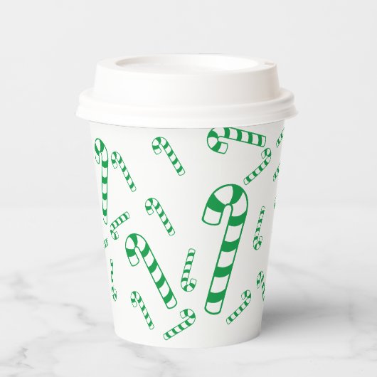 Paper Cup - Candy Canons in Green Pappbecher (Vorderseite)