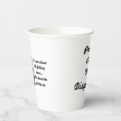 Paper Cup Celebrating Recovery and Resilience Pappbecher (Links)