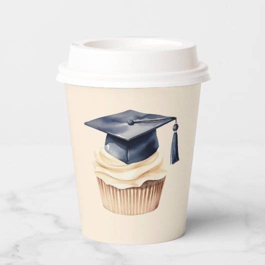 Paper cup-Editable Graduation Tableware Set Pappbecher (Rückseite)