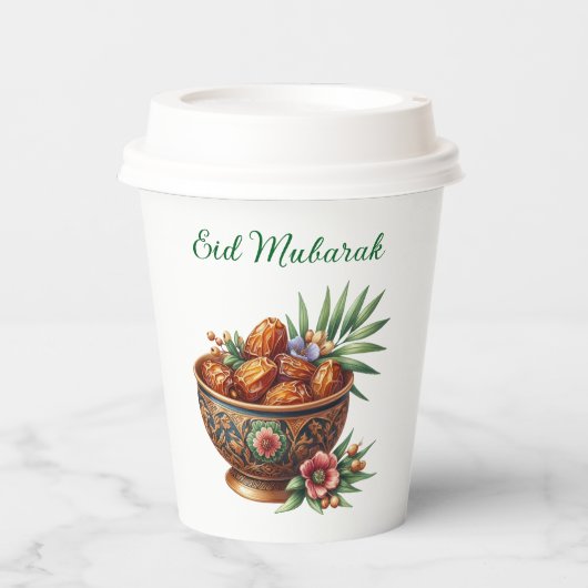 Paper cup-Eid Mubarak Tableware Pappbecher (Vorderseite)