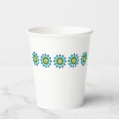 Paper Cup - farbenfrohe Mandalase Pappbecher (Rückseite)