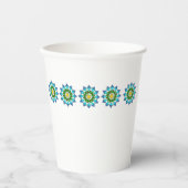 Paper Cup - farbenfrohe Mandalase Pappbecher (Vorderseite)