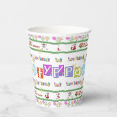 Paper Cup frohe Weihnachten glücklich Geburtstag Pappbecher (Rechts)