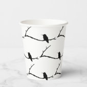 Paper Cup - Hummingbird am Zweig Pappbecher (Rückseite)