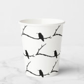 Paper Cup - Hummingbird am Zweig Pappbecher (Links)