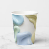 Paper cup in stylish abstract graphic pappbecher (Rückseite)