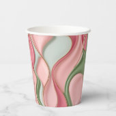 Paper cup in stylish abstract graphic pappbecher (Rückseite)