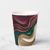 Paper cup in stylish abstract graphic pappbecher (Rückseite)