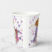 Paper Cup Little Girl and Babydoll Pappbecher (Links)