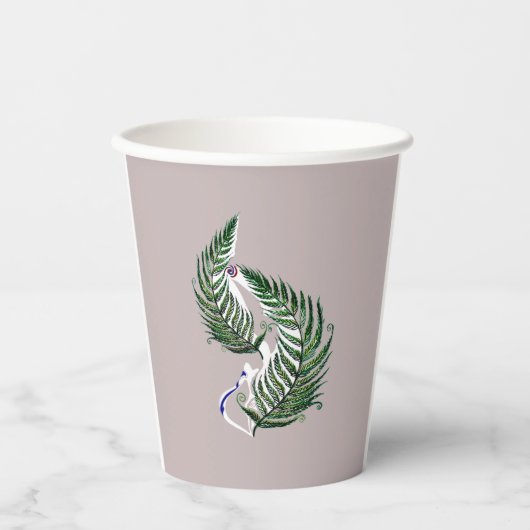 Paper cup Party Aotearoa NZ Country Fern Pappbecher (Vorderseite)