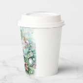 Paper cup-Pink Victorian Christmas Pappbecher (Links)