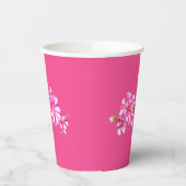 Paper Cup - Rosa Stripte Deutschland Pappbecher (Links)