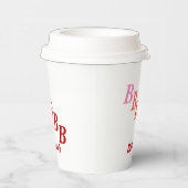 Paper Cup - Schattige Initialen, Name in Reds Pappbecher (Rechts)