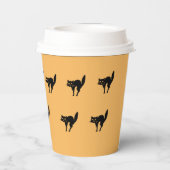 Paper Cup - Schwarzkatzen Pappbecher (Rückseite)