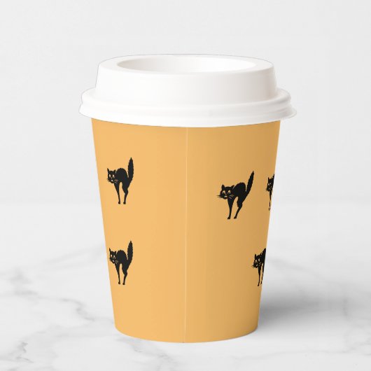 Paper Cup - Schwarzkatzen Pappbecher (Rechts)