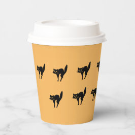 Paper Cup - Schwarzkatzen Pappbecher