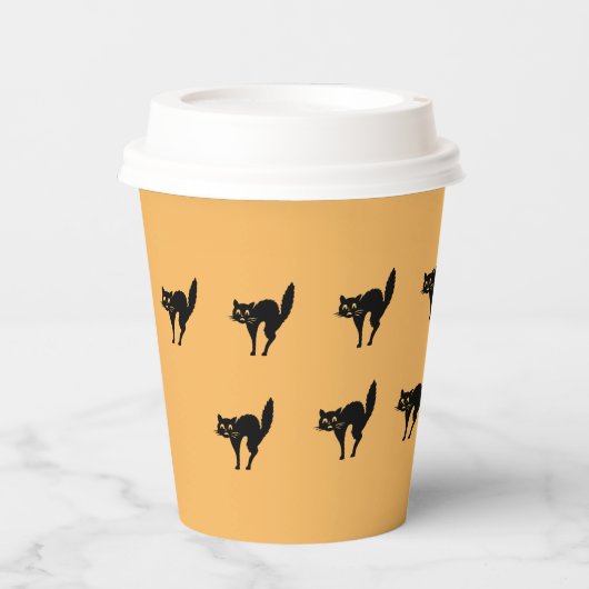Paper Cup - Schwarzkatzen Pappbecher (Vorderseite)