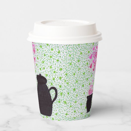 Paper Cup - Teezeitherzen Pappbecher (Links)