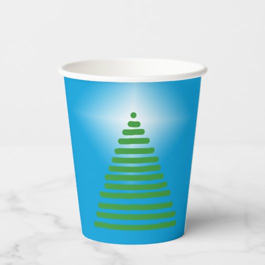 Paper Cup - Tree mit Star Pappbecher (Rückseite)