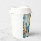 Paper cup-Vintage Christmas Snowman Pappbecher (Rechts)