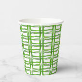 Paper Cup - Woven Mesh in Green Pappbecher (Links)