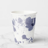 Paper Cups (236 ml) - Blue Pattern Pappbecher (Links)