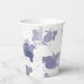 Paper Cups (236 ml) - Blue Pattern Pappbecher (Rechts)