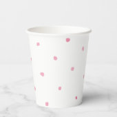 Paper Cups (236 ml) - Pink Dots Pappbecher (Rückseite)