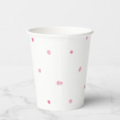 Paper Cups (236 ml) - Pink Dots Pappbecher (Rechts)