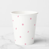 Paper Cups (236 ml) - Pink Dots Pappbecher (Vorderseite)
