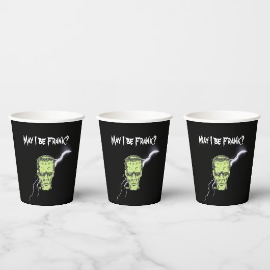 Paper Cups, darf ich Frank sein, Frankenstein Pappbecher (Multi)