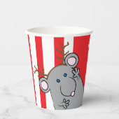 Paper Cups "Merry ChristMouse" 8 oz. Pappbecher (Vorderseite)