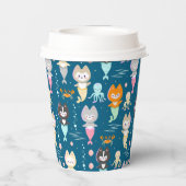 Paper Cups Nautic Thema Geburtstag. Pappbecher (Rückseite)
