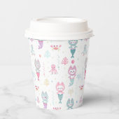 Paper Cups Nautic Thema Geburtstag. Pappbecher (Vorderseite)