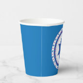 Paper Cups "Pessach Lila/Blue Star" 8 oz. Pappbecher (Rechts)